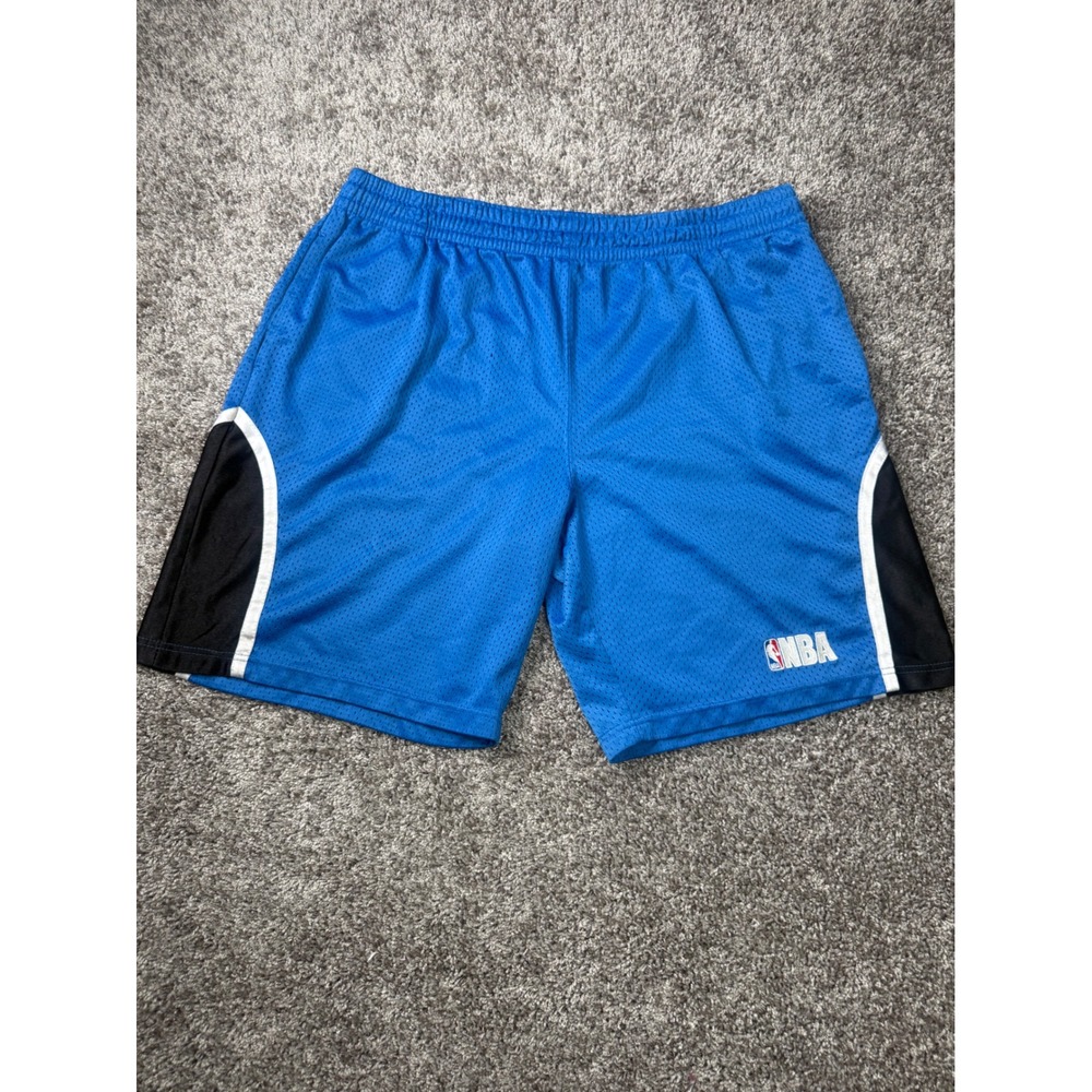 Vintage NBA Elevation Basketball Shorts Mens XL Blue Mesh Made in USA